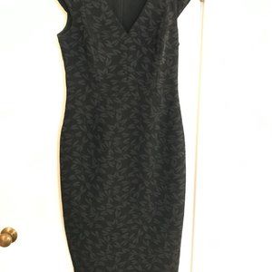 Karen Millen Black Sharp Tailored Dragonfly Jacquard Pencil Dress Occasion